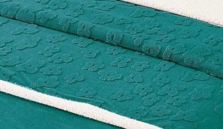 Lenjerie De Pat Cocolino cu Blanita, 4 piese, Tip Tricotata, cu Elastic - Verde [2]