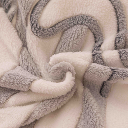 Lenjerie de Pat Cocolino, Pat Dublu, 4 Piese, Cearceaf cu Elastic - Gri, Pisicute [2]