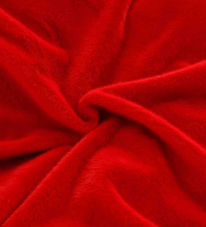 Lenjerie de pat, cu Broderie, Cocolino tip Blăniță Iepure, 2 Persoane, 6 Piese, cu ELASTIC - Rosu [4]