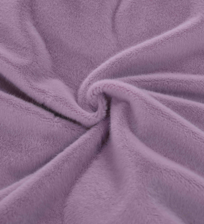 Lenjerie de pat, cu Broderie, Cocolino tip Blăniță Iepure, 2 Persoane, 6 Piese, cu ELASTIC - Mov [4]