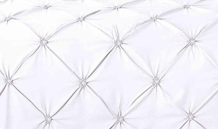 Lenjerie de Pat Bumbac Finet cu Pliuri, Pat Dublu, 6 Piese, Cearceaf cu Elastic - Alb [2]