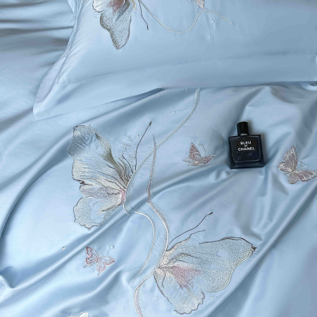 Lenjerie de pat Deluxe, 100% Bumbac Satinat, cu broderie, 4 piese [3]