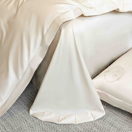 Lenjerie de pat Deluxe, 100% Bumbac Satinat, cu broderie, 4 piese [4]