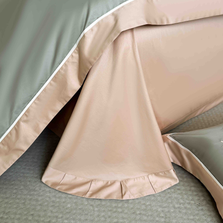 Lenjerie de pat Deluxe, 100% Bumbac Satinat, cu broderie, 4 piese [4]