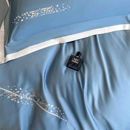 Lenjerie de pat Deluxe, 100% Bumbac Satinat, cu broderie, 4 piese [3]