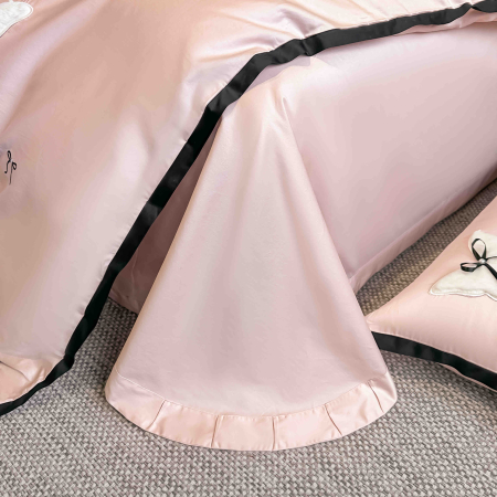 Lenjerie de pat Deluxe, 100% Bumbac Satinat, cu broderie, 4 piese [4]