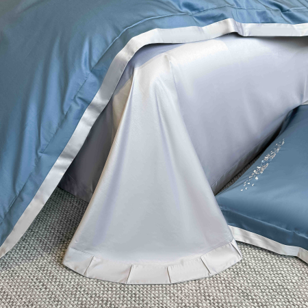 Lenjerie de pat Deluxe, 100% Bumbac Satinat, cu broderie, 4 piese [4]