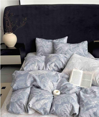 Lenjerii Bumbac Finet Fara Elastic - Lenjerie Din Bumbac Tip Finet 6 Piese Pentru Pat Dublu