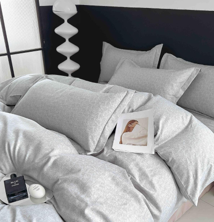 Lenjerii Bumbac Finet Fara Elastic - Lenjerie Din Bumbac Tip Finet 6 Piese Pentru Pat Dublu