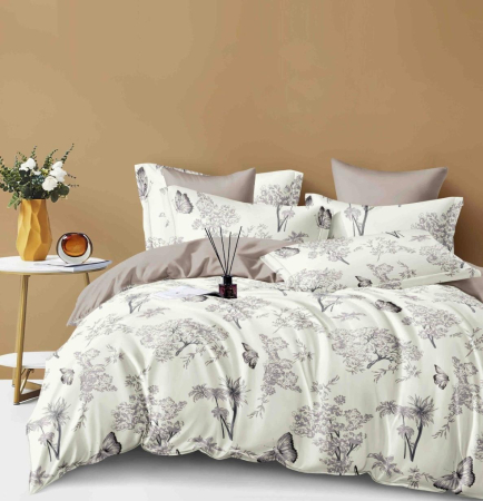 Lenjerii Bumbac Finet Fara Elastic - Lenjerie Din Bumbac Tip Finet 6 Piese Pentru Pat Dublu