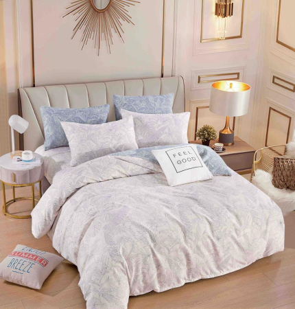 Lenjerii Bumbac Finet Fara Elastic - Lenjerie Din Bumbac Tip Finet 6 Piese Pentru Pat Dublu