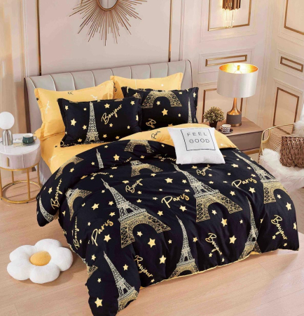 OFERTE SPECIALE - Lenjerie Din Bumbac Tip Finet 6 Piese Pentru Pat Dublu