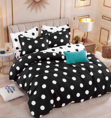 Lenjerii Bumbac Finet Fara Elastic - Lenjerie Din Bumbac Tip Finet 6 Piese Pentru Pat Dublu