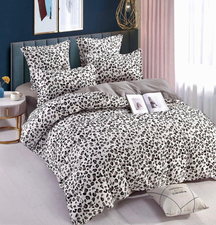 Lenjerii Bumbac Finet Cearceaf Pat Cu Elastic - Lenjerie Pat Dublu, Bumbac Finet, 6 Piese, CU ELASTIC