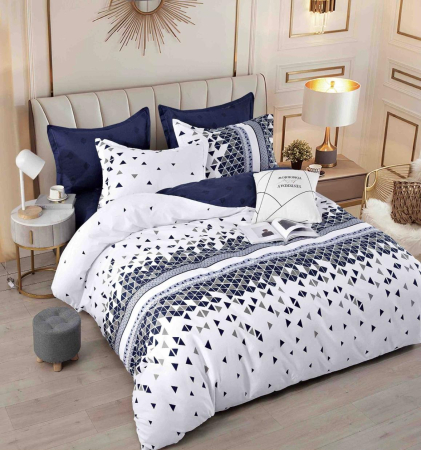 OFERTE SPECIALE - Lenjerie Pat Dublu, Bumbac Finet, 6 Piese, CU ELASTIC