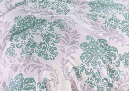 Lenjerie de Pat Bumbac Finet, Pat Dublu, 6 Piese, Cearceaf cu Elastic - Roz, Papadie [2]