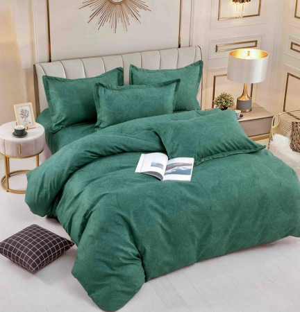 Lenjerii Bumbac Finet Cearceaf Pat Cu Elastic - Lenjerie Pat Dublu, Bumbac Finet, 6 Piese, CU ELASTIC