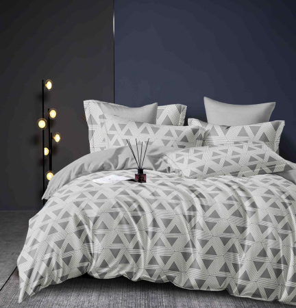 Lenjerii Bumbac Finet Cearceaf Pat Cu Elastic - Lenjerie Pat Dublu, Bumbac Finet, 6 Piese, CU ELASTIC