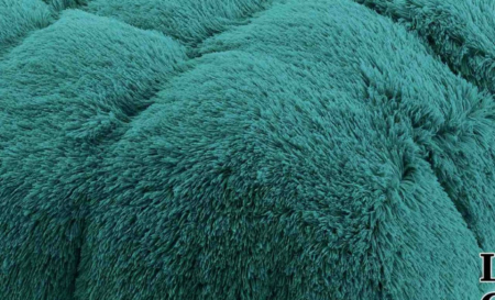 Lenjerie de Pat Cocolino, Pat Dublu, 6 Piese - Turcoaz [2]