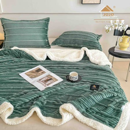 Patura Cocolino Cu Blanita + 2 Fete Perna - Verde Petrol [2]