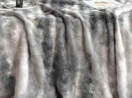 Patura Cocolino cu Bordura Alba, Pat Dublu, 200x230 cm - Gri Marmorat [1]