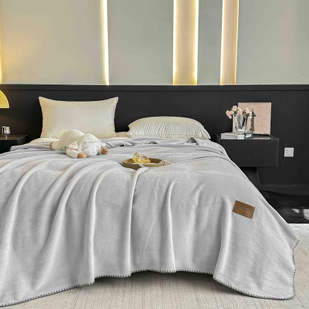 Paturi Cocolino cu Textura Tip Casmir - Pătură Cocolino Ultra Soft – Textura de Cașmir, 200x230cm, cu geanta de depozitare