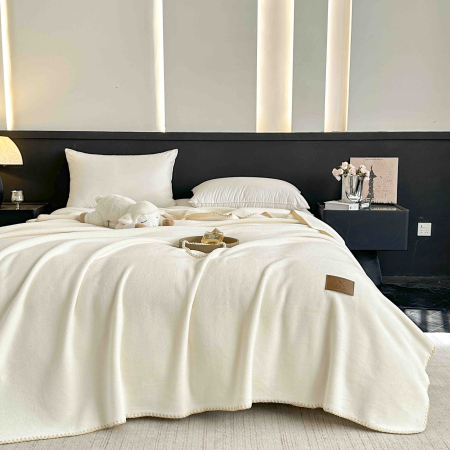 Paturi Cocolino cu Textura Tip Casmir - Pătură Cocolino Ultra Soft – Textura de Cașmir, 200x230cm, cu geanta de depozitare