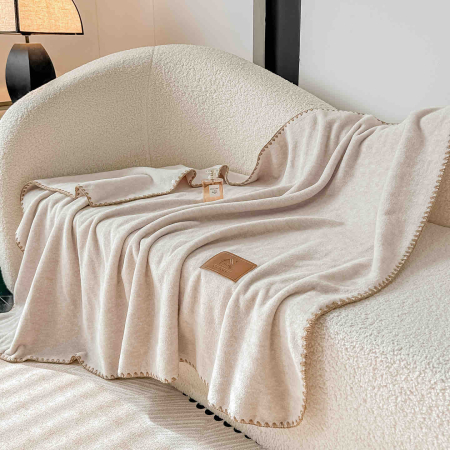 Paturi Cocolino cu Textura Tip Casmir - Pătură Cocolino Ultra Soft – Textura de Cașmir, cu capse, 100x140cm