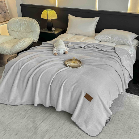 Pătură Cocolino Ultra Soft – Textura de Cașmir, 200x230cm, cu geanta de depozitare [1]
