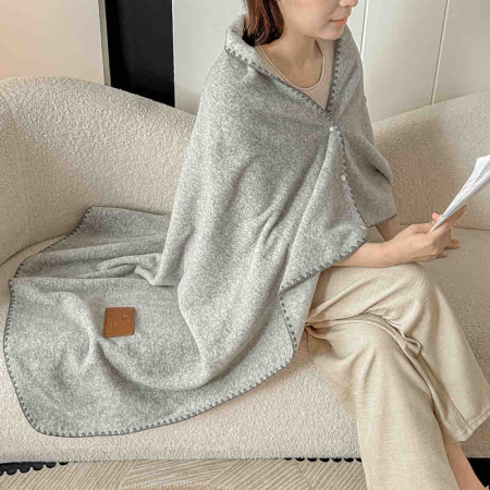 Pătură Cocolino Ultra Soft – Textura de Cașmir, cu capse, 100x140cm [1]
