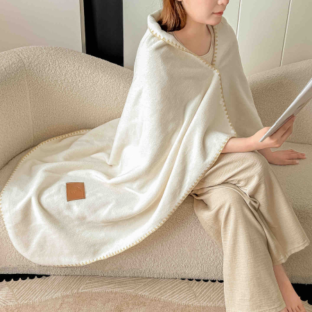 Pătură Cocolino Ultra Soft – Textura de Cașmir, cu capse, 100x140cm [1]