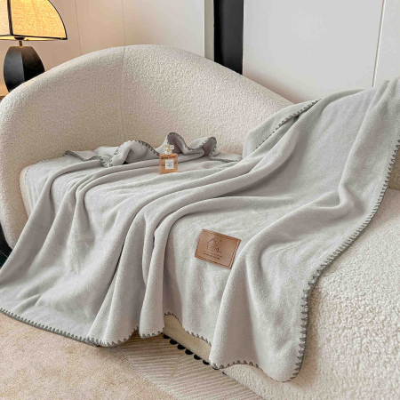 Paturi Cocolino cu Textura Tip Casmir - Pătură Cocolino Ultra Soft – Textura de Cașmir, cu capse, 100x140cm
