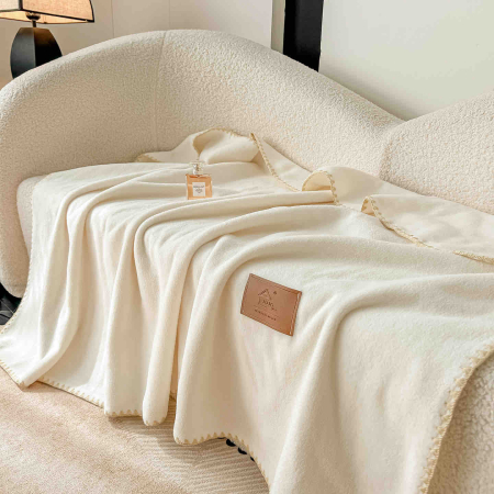 Pătură Cocolino Ultra Soft – Textura de Cașmir, cu capse, 100x140cm [3]