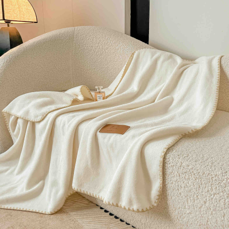 Paturi Cocolino cu Textura Tip Casmir - Pătură Cocolino Ultra Soft – Textura de Cașmir, cu capse, 100x140cm