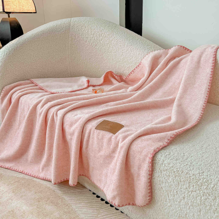 Paturi Cocolino cu Textura Tip Casmir - Pătură Cocolino Ultra Soft – Textura de Cașmir, cu capse, 100x140cm