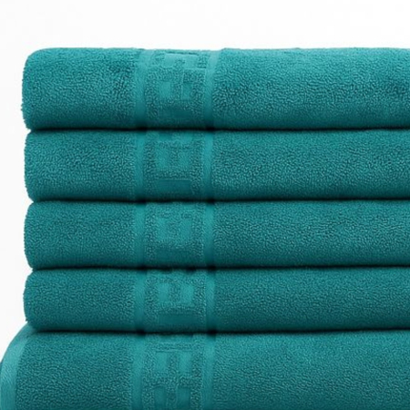 Prosoape de Baie Bumbac 100%, Set 12 Bucati, 500 g/m2, Maini Fata Corp - Verde [2]
