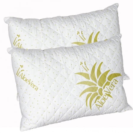 Perne - Perne de Dormit Aloe Vera, Set 2 Bucati, 50x70 cm, Microfibra - Alb