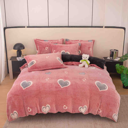 Lenjerii Cocolino 1 Persoana - Set Lenjerie Cocolino Cu Elastic, 4 Piese, Pat 1 Persoana