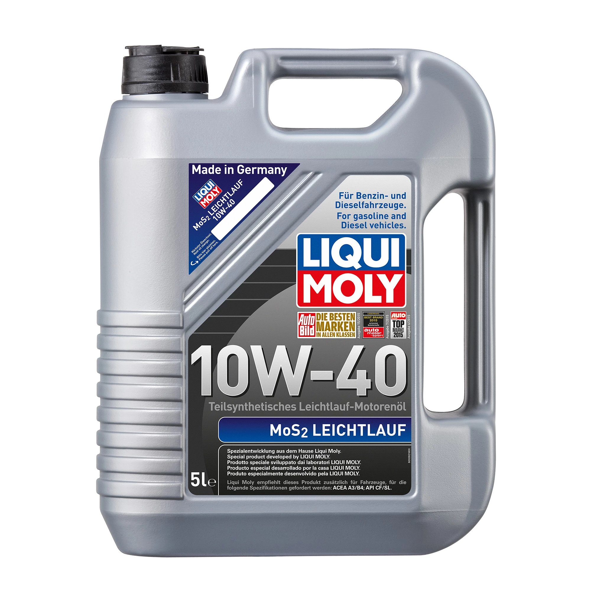 Ulei 10W40 - LIQUI MOLY 1092 – 5 L MoS2 Leichtlauf 10W-40