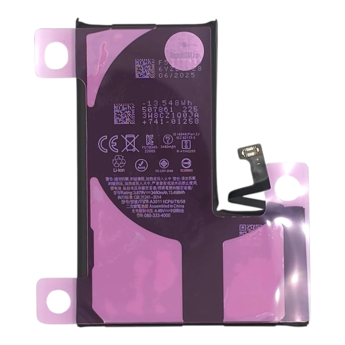 Acumulator compatibil iPhone 15 Pro - High Capacity, Diagnostic - Sanatate 100% [4]