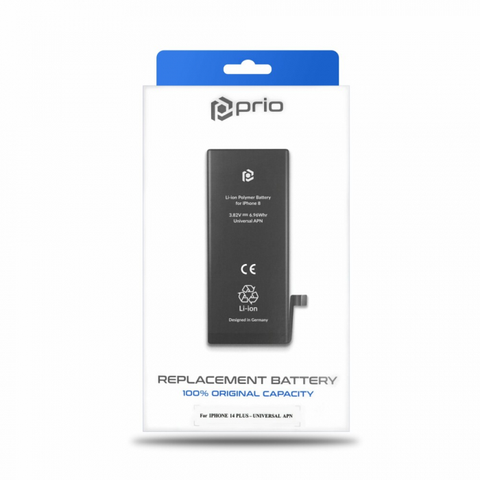 Acumulator Prio compatibil cu iPhone 14 Plus, banda adeziva inclusa (Universal APN) [4]