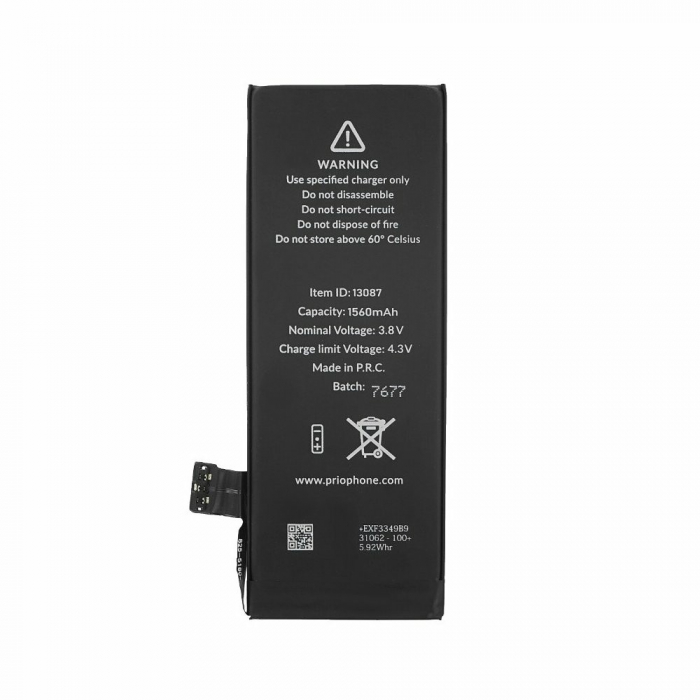 Acumulator Prio compatibil cu iPhone 5S, banda adeziva inclusa (Universal APN) [2]