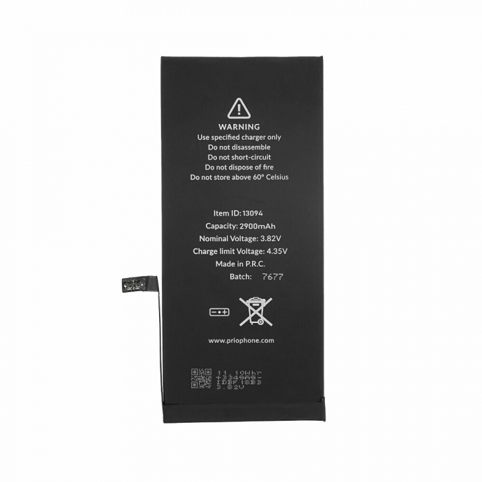 Acumulator Prio compatibil cu iPhone 7 Plus, banda adeziva inclusa (Universal APN) [2]