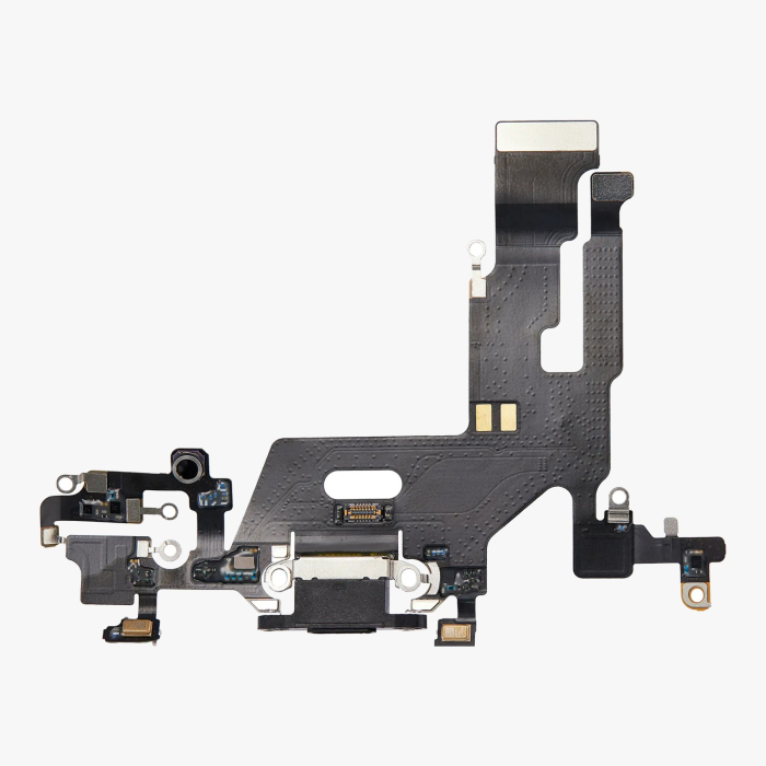 Banda flex cu conector incarcare si microfon iPhone 11, Negru (Original SWAP) [2]