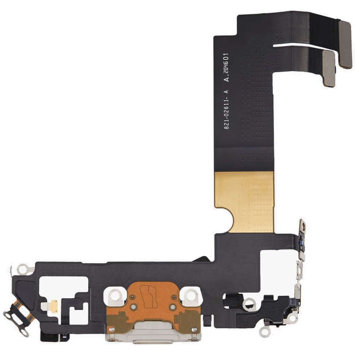 Banda flex cu conector incarcare si microfon iPhone 12 Mini, White (Original SWAP) [2]