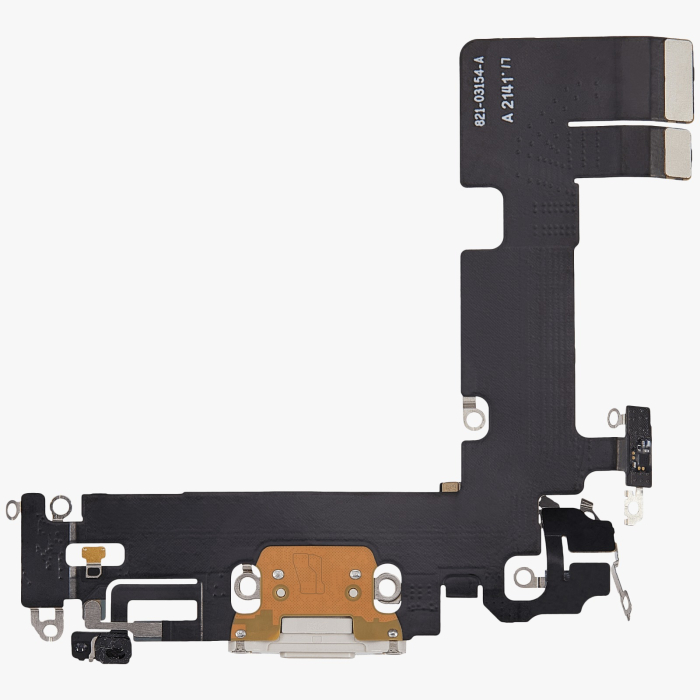 Banda flex cu conector incarcare si microfon iPhone 13, Starlight (Original SWAP) [3]
