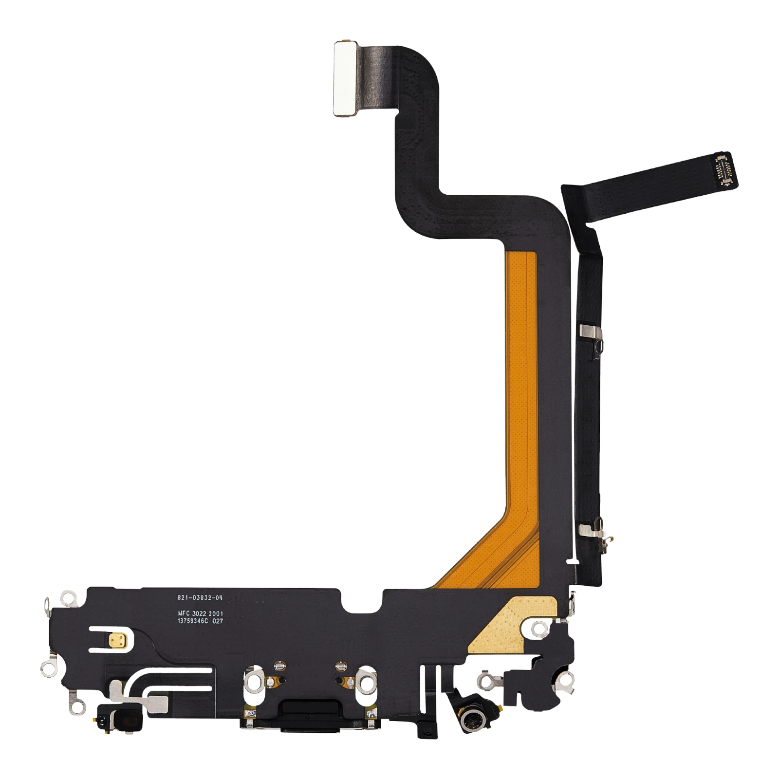 Banda flex cu conector incarcare si microfon iPhone 14 Pro Max, Negru (Original SWAP) [2]