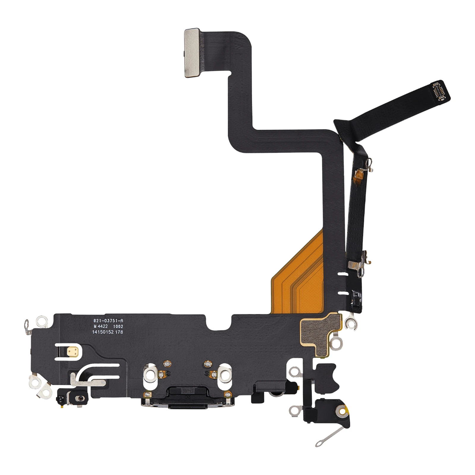 Banda flex cu conector incarcare si microfon iPhone 14 Pro, Negru (Original SWAP) [2]