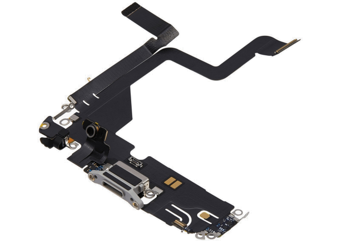 Banda flex cu conector incarcare si microfon iPhone 14 Pro, Silver (Original SWAP) [3]
