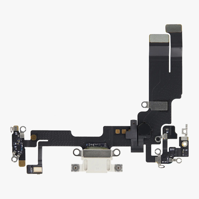 Banda flex cu conector incarcare si microfon iPhone 14, Starlight (Original SWAP) [3]